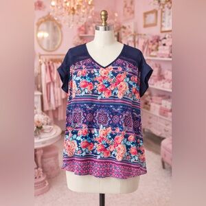 Floral Print Women's Blouse